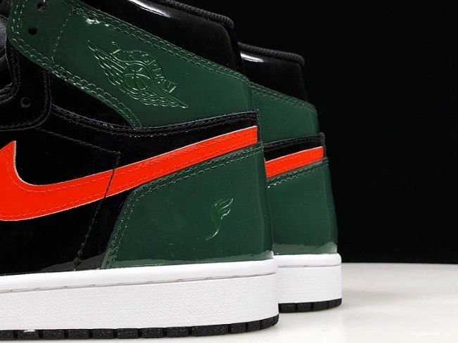 Black High OG Orange-Fir Team AV3905-038 x Air Jordan SoleFly 1 Retro 0712